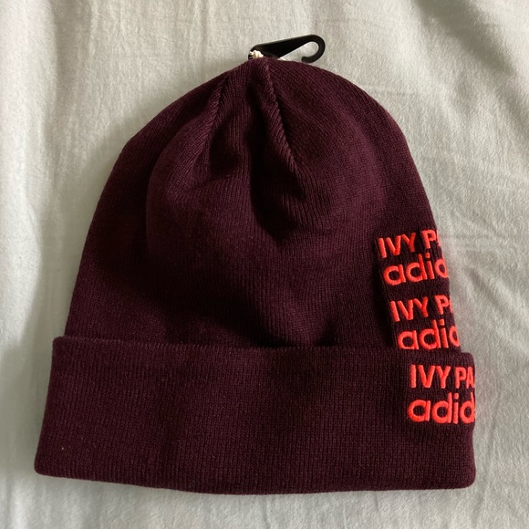 Adidas IVY PARK NWT Maroon Beanie - Picture 2 of 3